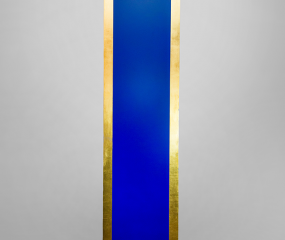 Blue & Gold Sculpture by Shelly Fireman