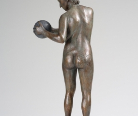Girl With Medicine Ball Sculpture By Shelly Fireman