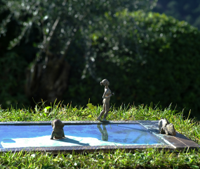 Poolside Sculpture by Shelly Fireman